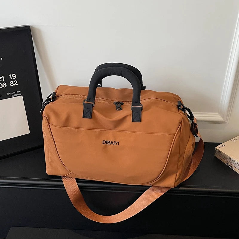 Weekender Duffel Bag Water-Resistant Multiple Pockets & Padded Strap