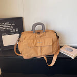 Weekender Duffle Bag Canvas Multiple Pockets & Adjustable Shoulder Strap