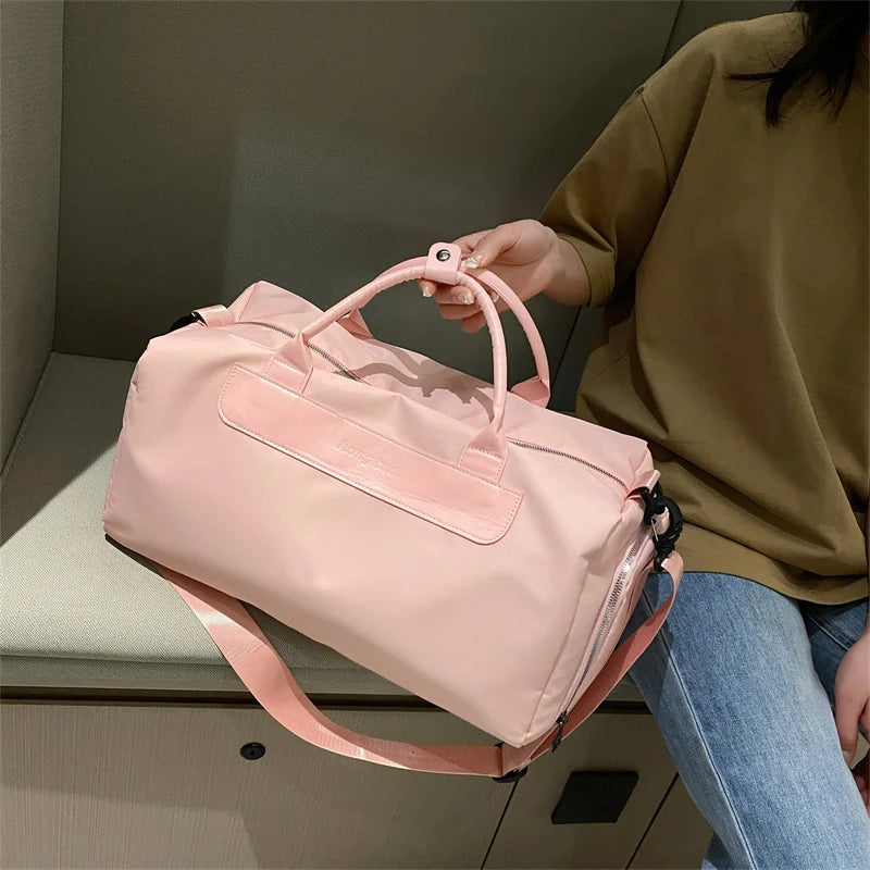 Weekender Duffle Bag Waterproof Multiple Pockets & Shoe Compartment