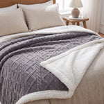Weighted Blanket Sherpa Glass Bead Filling Machine Washable
