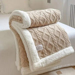 Weighted Blanket Sherpa Glass Bead Filling Machine Washable