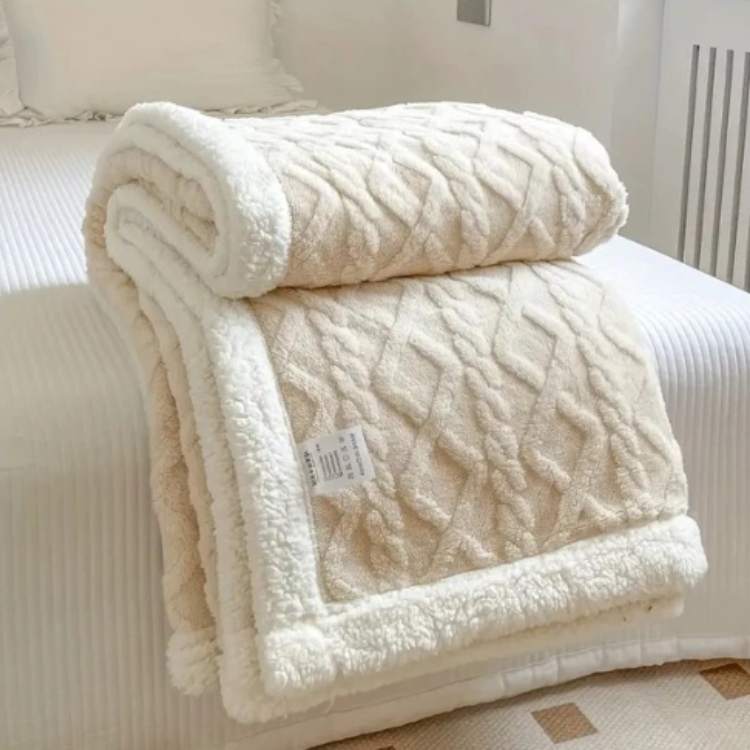 Weighted Blanket Sherpa Glass Bead Filling Machine Washable