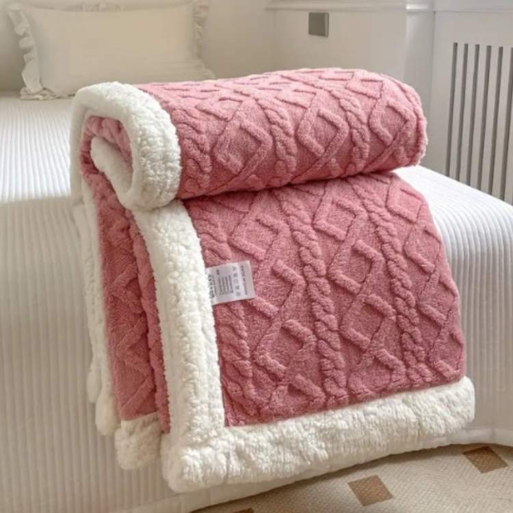 Weighted Blanket Sherpa Glass Bead Filling Machine Washable