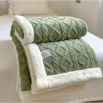 Weighted Blanket Sherpa Glass Bead Filling Machine Washable