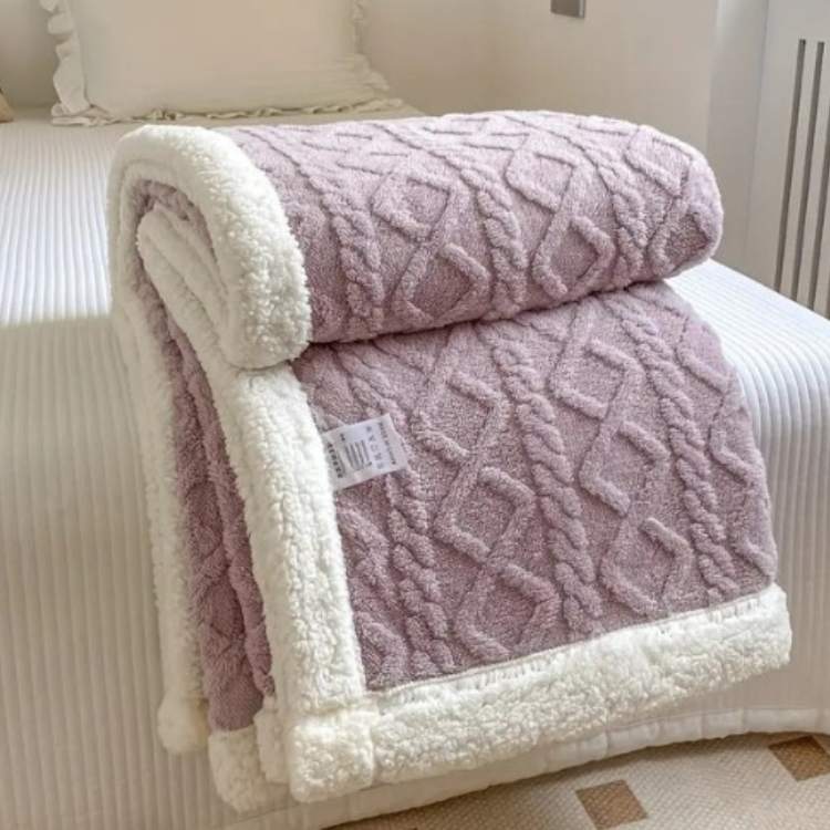Weighted Blanket Sherpa Glass Bead Filling Machine Washable
