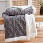 Weighted Blanket Sherpa Glass Bead Filling Machine Washable