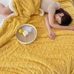 Weighted Blanket Sherpa Glass Bead Filling Machine Washable