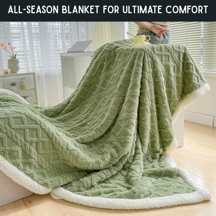 Weighted Blanket Sherpa Glass Bead Filling Machine Washable
