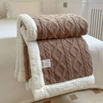 Weighted Blanket Sherpa Glass Bead Filling Machine Washable