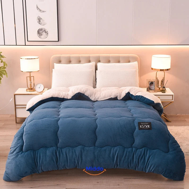 Weighted Blanket Velvet Cover Sheep’s Wool Filling