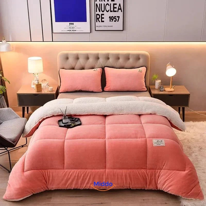 Weighted Blanket Velvet Cover Sheep’s Wool Filling