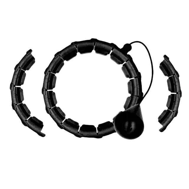 Weighted Hula Hoop Adjustable Sections & Auto-Spin Ball
