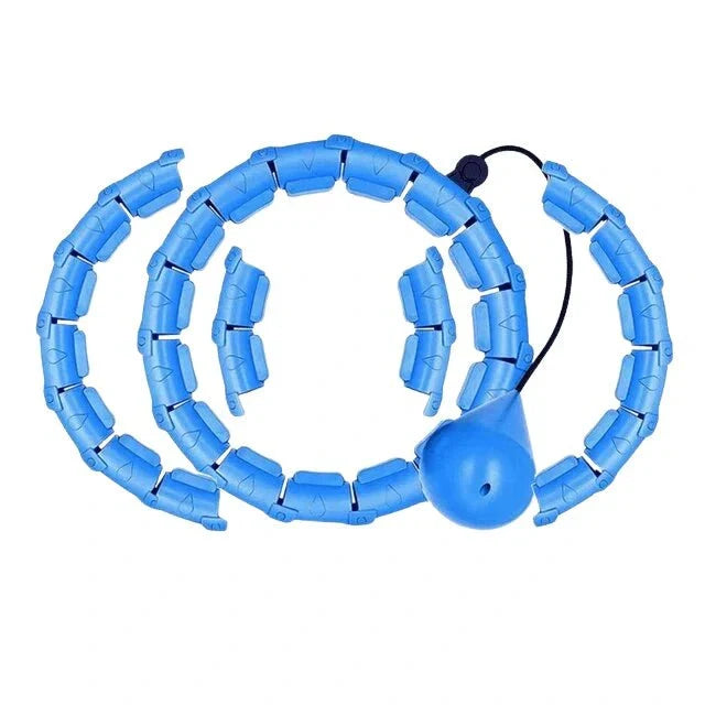 Weighted Hula Hoop Adjustable Sections & Auto-Spin Ball