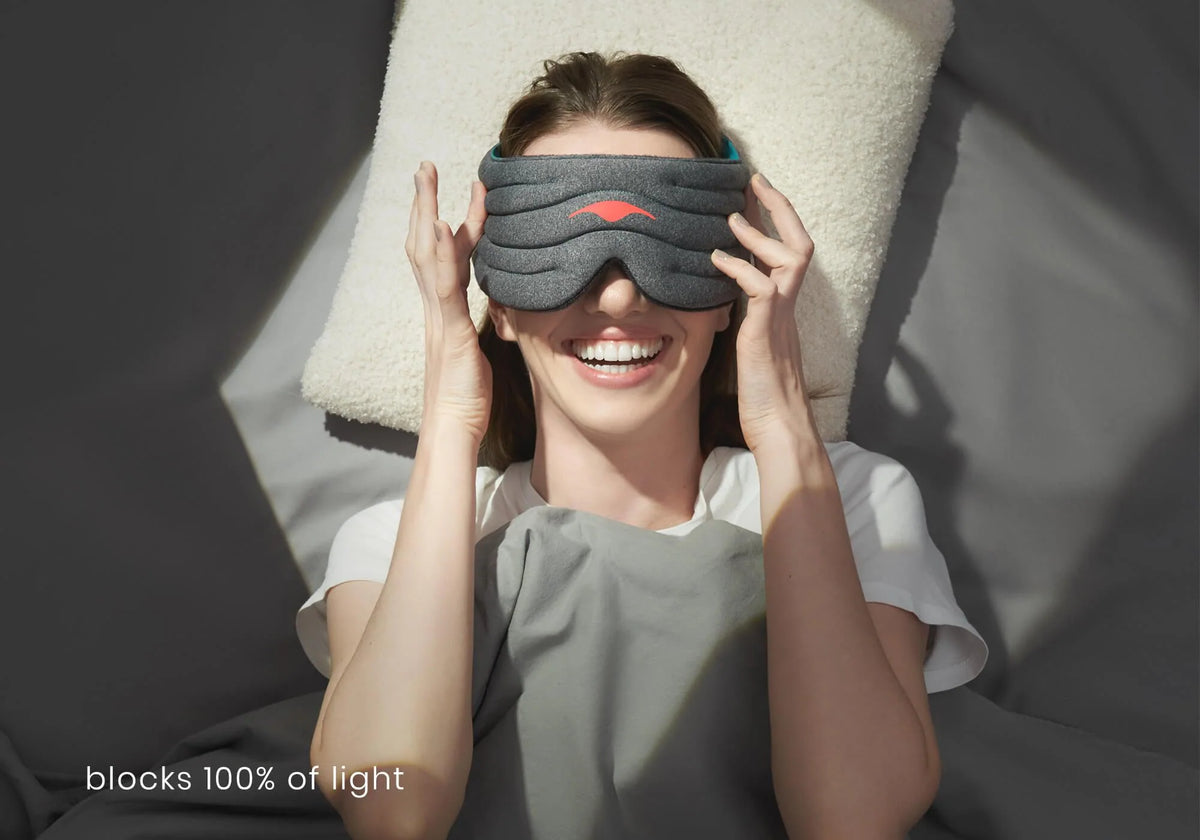 Weighted Sleep Mask Light-Blocking Adjustable Fit