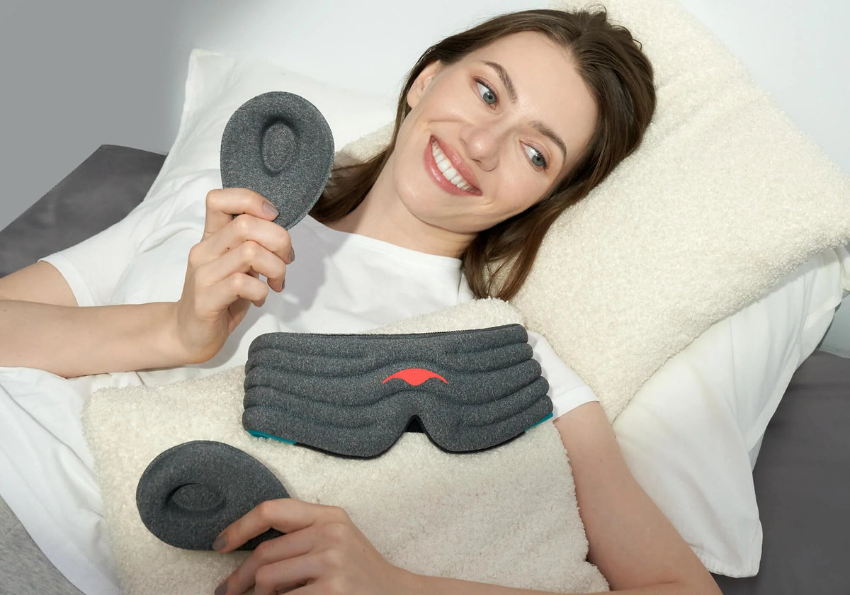 Weighted Sleep Mask Light-Blocking Adjustable Fit