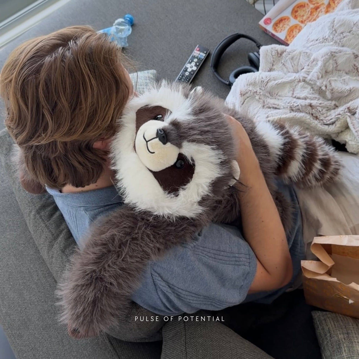 Weighted Stuffed Animal Raccoon Extra-Long Arms