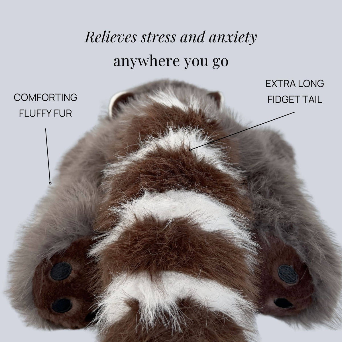 Weighted Stuffed Animal Raccoon Extra-Long Arms