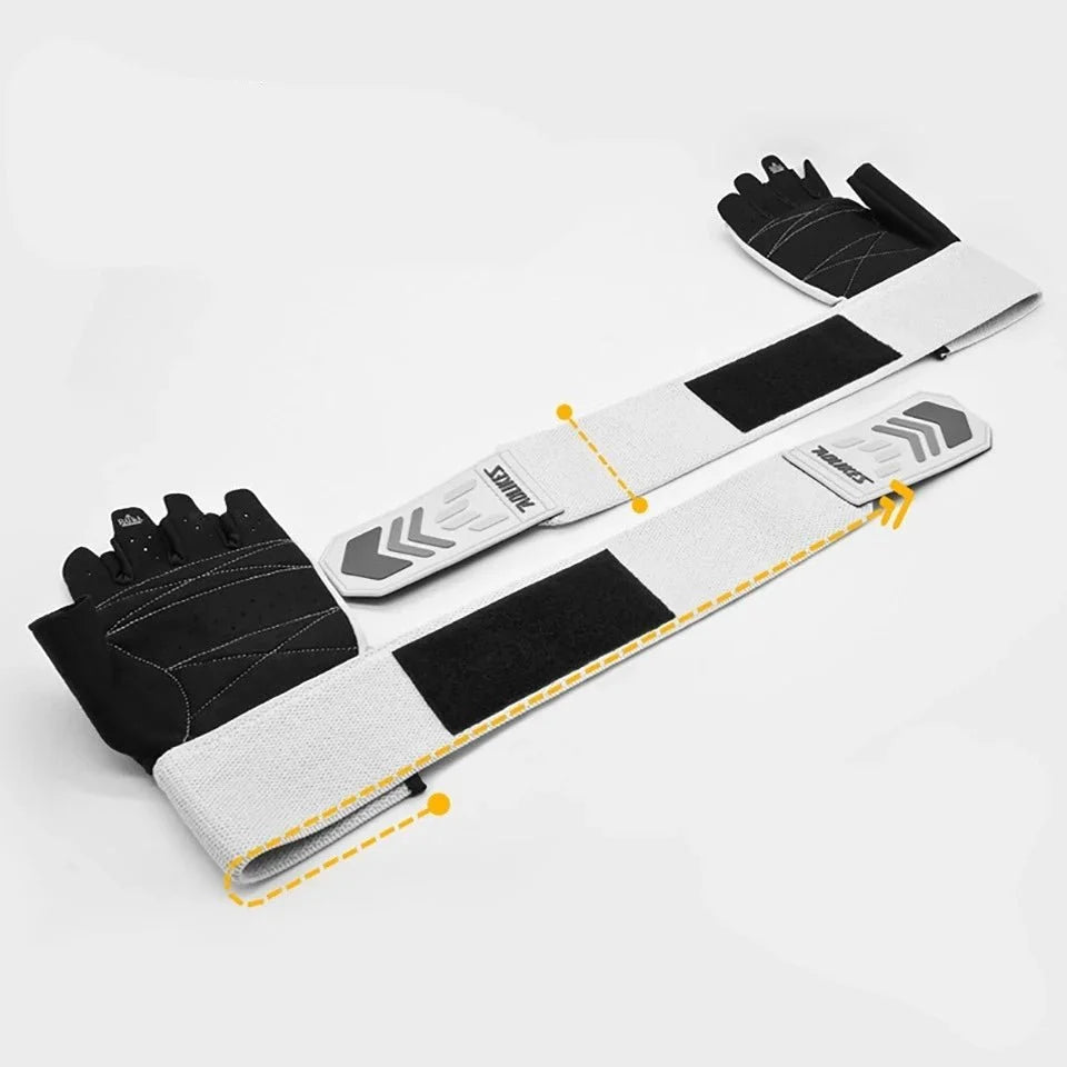 Weightlifting Gloves Breathable Mesh Padded Palms Non-Slip Grip