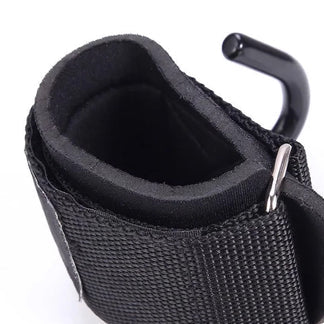 Weightlifting Hooks Steel Slip-Resistant Wrist Support