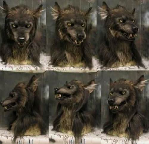 Werewolf Mask Lifelike Synthetic Hair Adjustable Fit