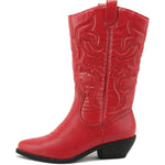 Western Boots Knee-High Pointed Toe Cushioned Insole