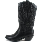 Western Boots Knee-High Pointed Toe Cushioned Insole