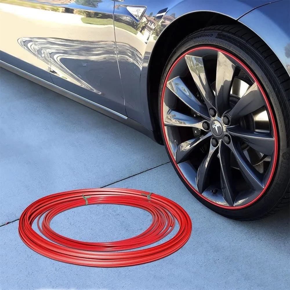 Wheel Rim Protector Strip Self-Adhesive Weather-Resistant Rubber