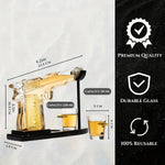 Whiskey Decanter Set Gun-Shaped With Bullet-Shaped Shot Glasses