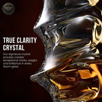 Whiskey Glass Crystal Wavy Textured Design