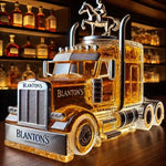 Whisky Decanter Glass Semi-Truck Design 13 Oz