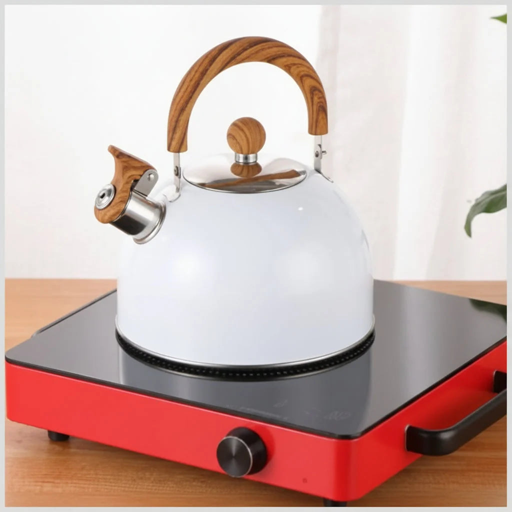 Whistling Kettle Stainless Steel 2.6 Quart Heat-Insulating Handle