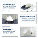 Wide Brim Sun Hat UPF50+ Ponytail Hole Packable