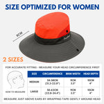 Wide Brim Sun Hat UPF50+ Ponytail Hole Packable