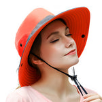 Wide Brim Sun Hat UPF50+ Ponytail Hole Packable