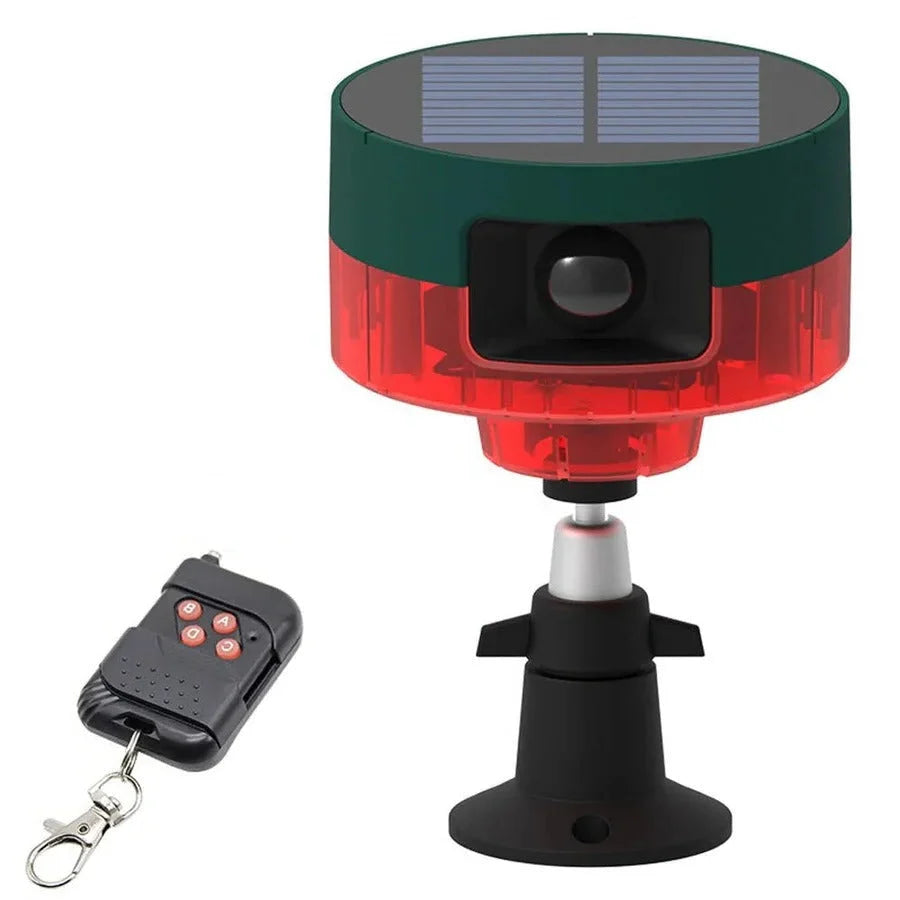 Wildlife Repeller Solar-Powered Motion-Activated Sound & Flashing Lights