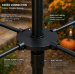 Wind Spinner Weather-Resistant Metal Halloween Witch Design