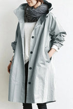 Windbreaker Jacket Lightweight Water-Repellent Adjustable Hood