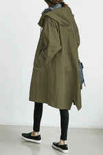Windbreaker Jacket Lightweight Water-Repellent Adjustable Hood