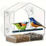 Window Bird Feeder Clear Acrylic Suction Cup Mount