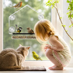 Window Bird Feeder Clear Suction Cup Mount