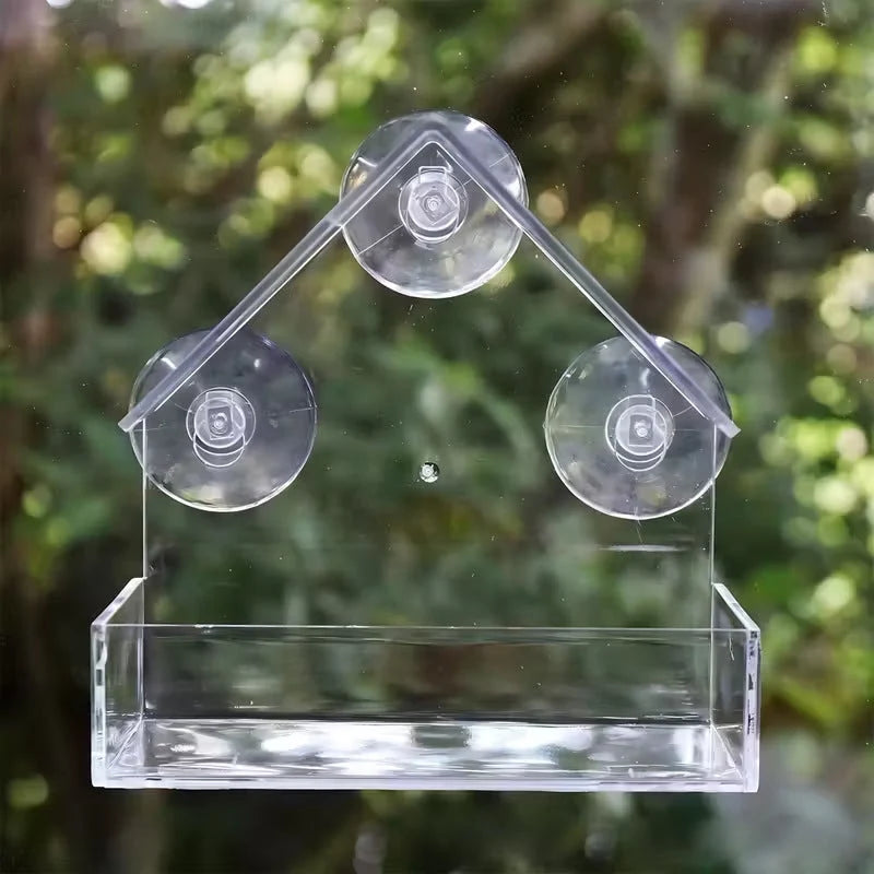 Window Bird Feeder Clear Suction Cup Mount