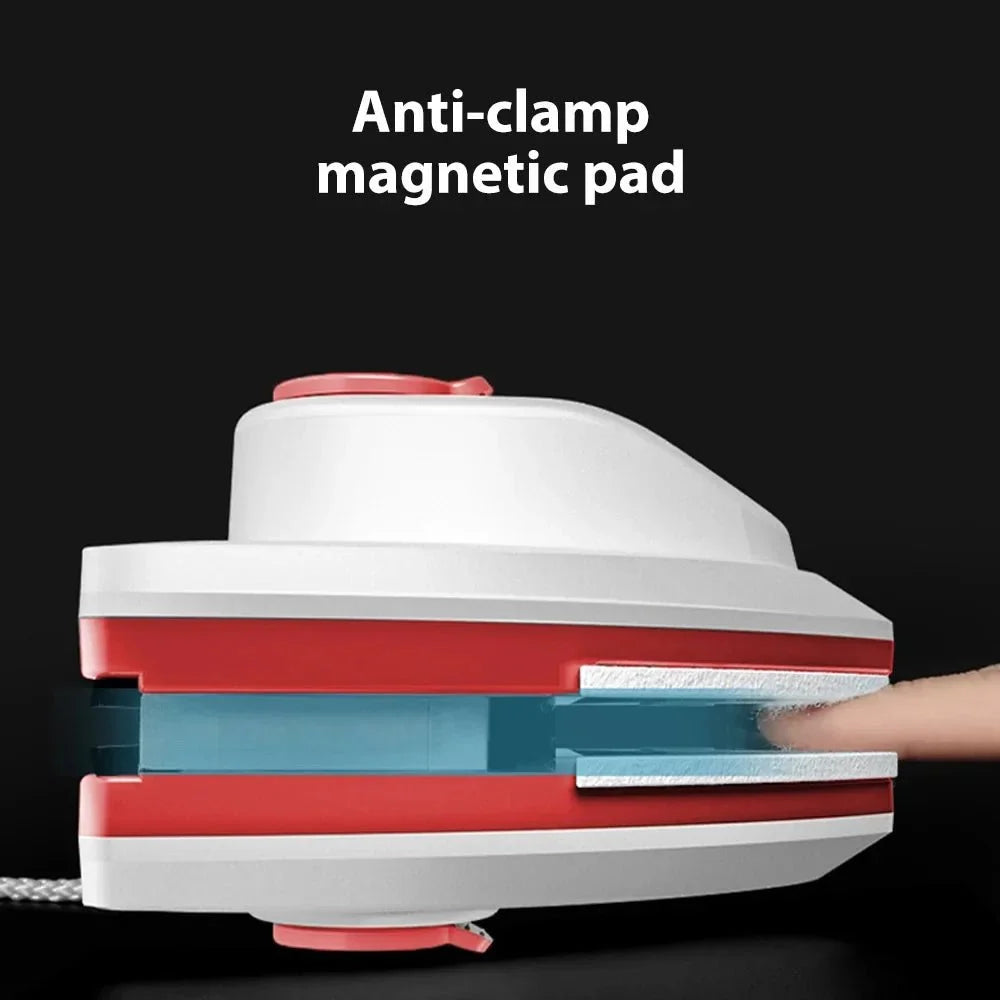 Window Cleaner Double-Sided Magnetic With Water Reservoir & Microfiber Pads