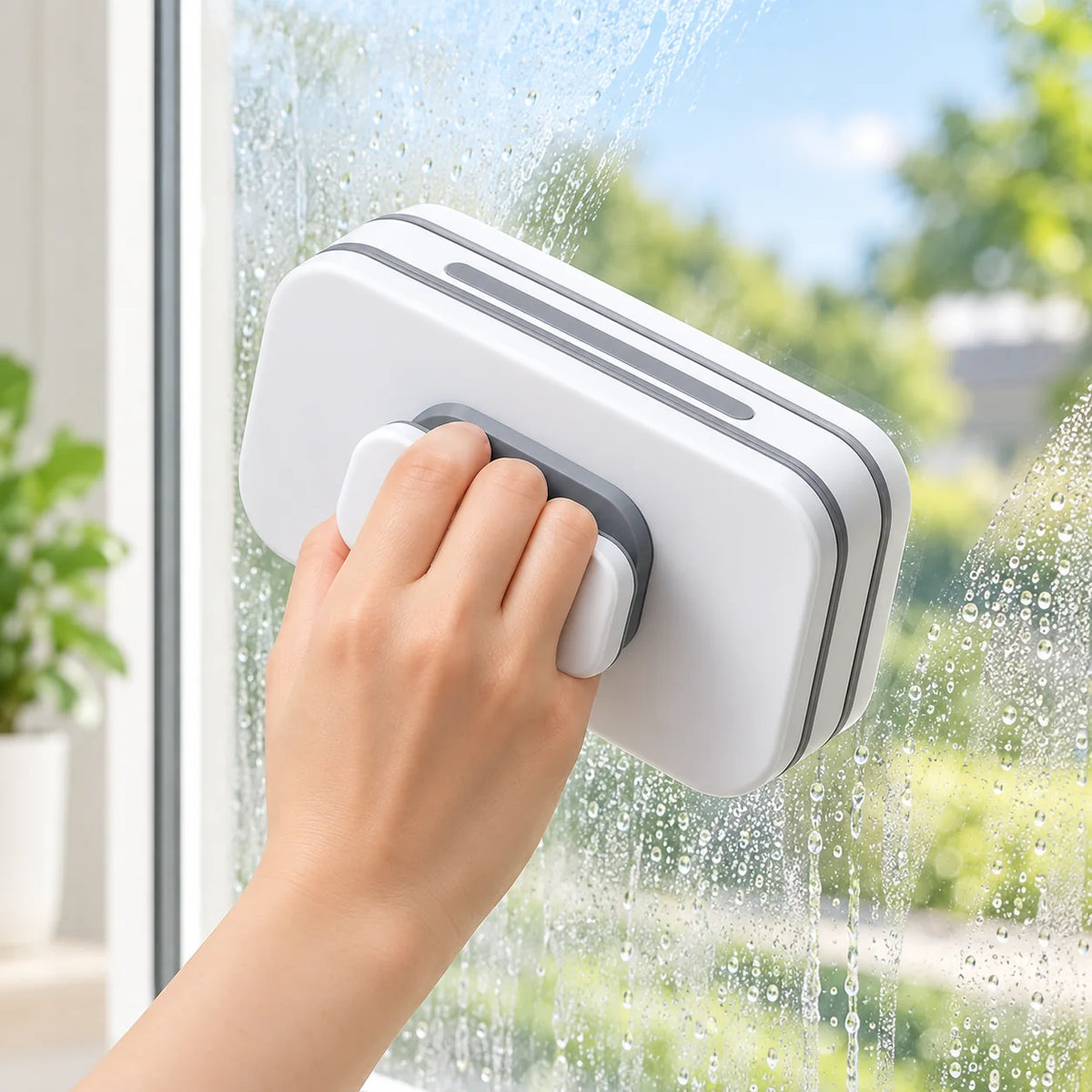 Window Cleaning Tool Dual-Sided Reusable Streak-Free