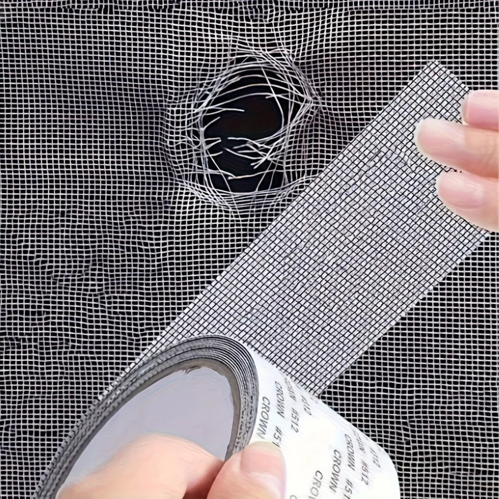 Window Screen Repair Tape Peel-And-Stick Fiberglass 2.5m Roll