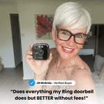 Window Security Camera 2K Video Human Detection MicroSD Storage