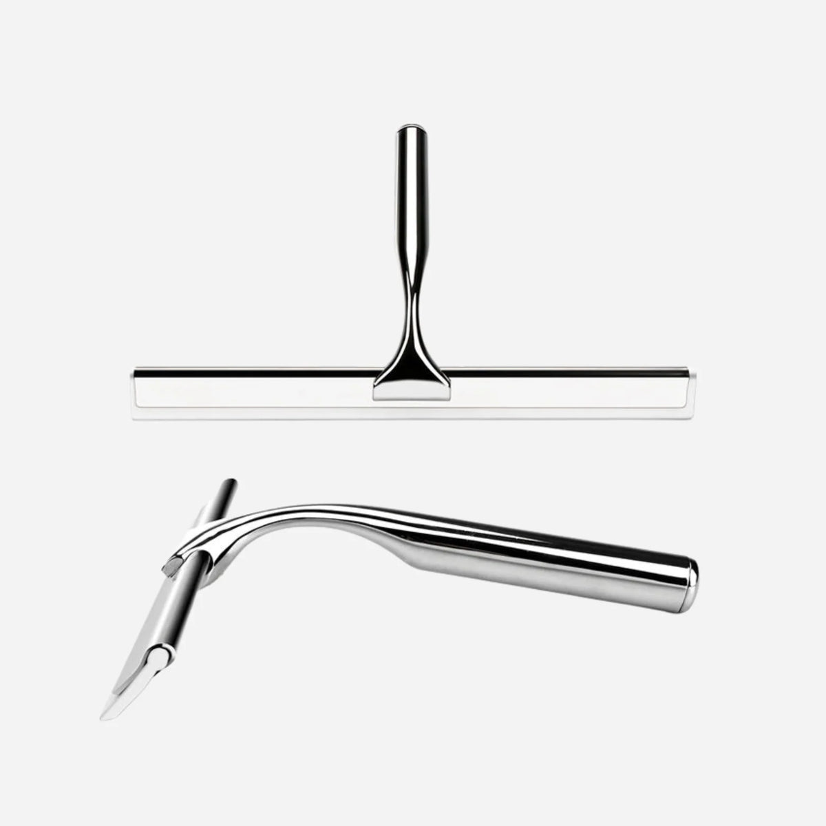 Window & Shower Squeegee Stainless Steel No-Drill Suction Hook