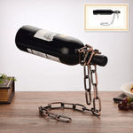 Wine Bottle Holder Hanging Metal Single Bottle Display