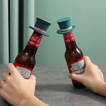 Wine Bottle Stopper Food-Grade Silicone Reusable Dishwasher-Safe