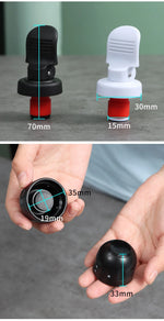 Wine Bottle Stopper Food-Grade Silicone Reusable Dishwasher-Safe