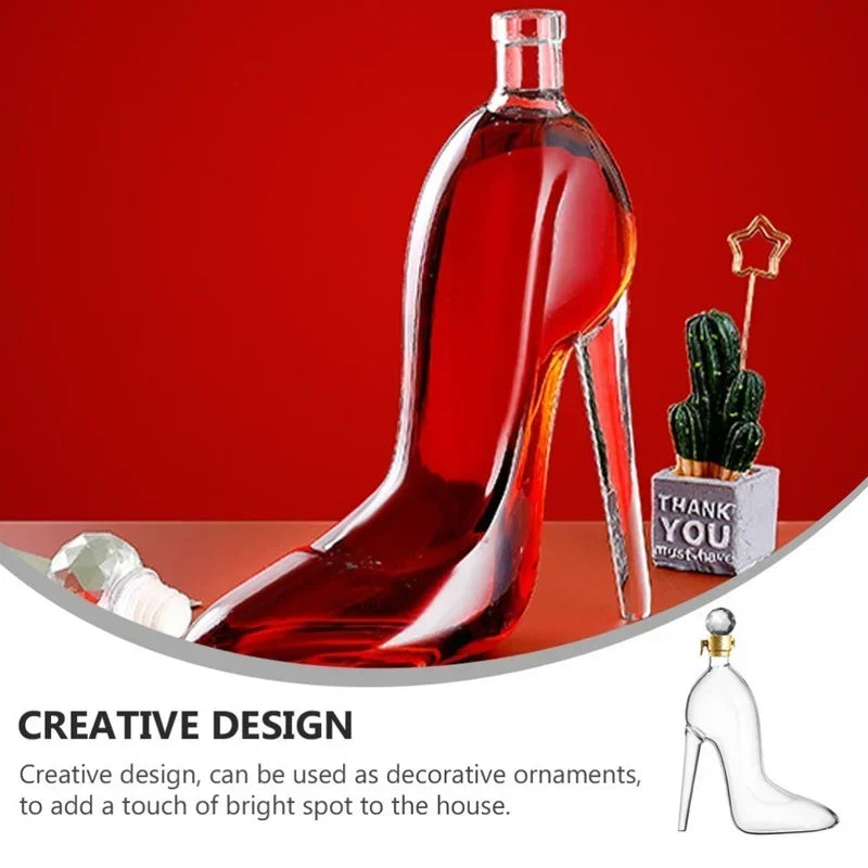 Wine Decanter High Heel Design Borosilicate Glass Aeratingскага
